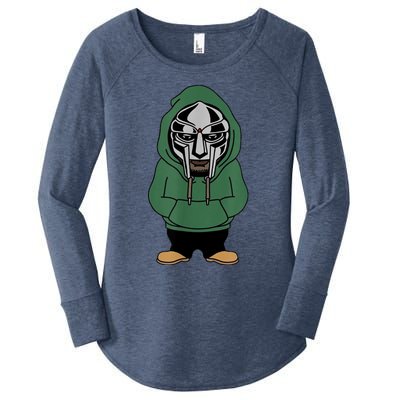 Doom Mask Super Villain All Caps Rap Women's Perfect Tri Tunic Long Sleeve Shirt