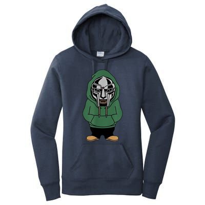 Doom Mask Super Villain All Caps Rap Women's Pullover Hoodie