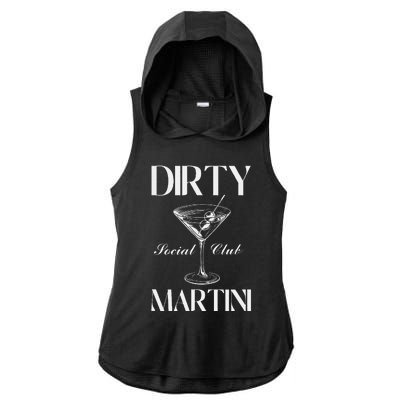 Dirty Martini Social Club Bachelorette Party Group Fun Ladies PosiCharge Tri-Blend Wicking Draft Hoodie Tank