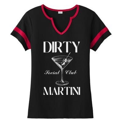 Dirty Martini Social Club Bachelorette Party Group Fun Ladies Halftime Notch Neck Tee