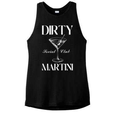 Dirty Martini Social Club Bachelorette Party Group Fun Ladies PosiCharge Tri-Blend Wicking Tank