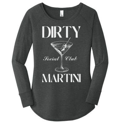 Dirty Martini Social Club Bachelorette Party Group Fun Women's Perfect Tri Tunic Long Sleeve Shirt