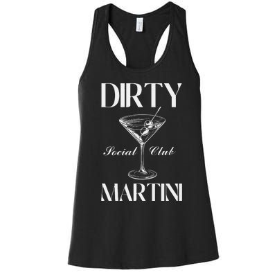 Dirty Martini Social Club Bachelorette Party Group Fun Women's Racerback Tank