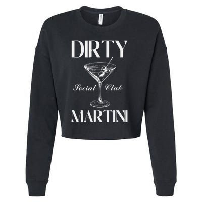 Dirty Martini Social Club Bachelorette Party Group Fun Cropped Pullover Crew