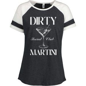 Dirty Martini Social Club Bachelorette Party Group Fun Enza Ladies Jersey Colorblock Tee