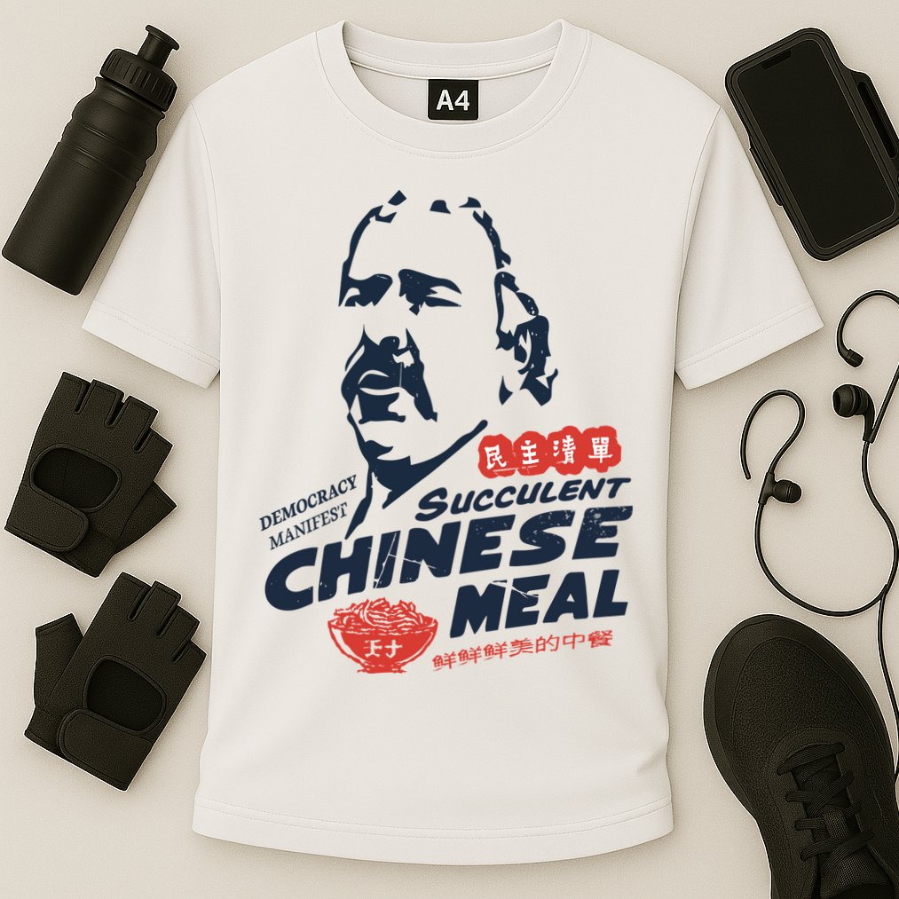 Democracy Manifest Succulent Chinese Meal Cooling Performance Crew T-Shirt