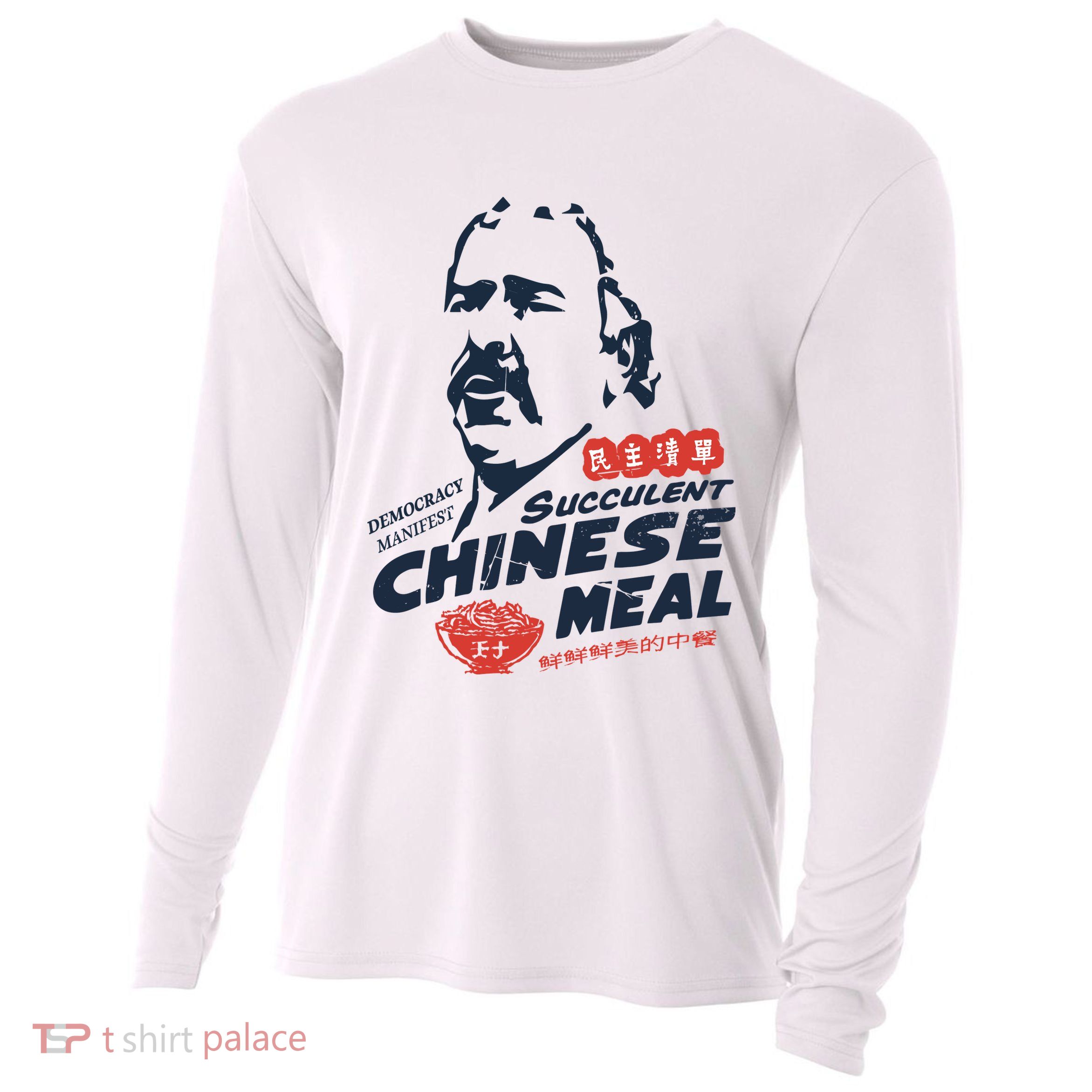 Democracy Manifest Succulent Chinese Meal Cooling Performance Long Sleeve Crew