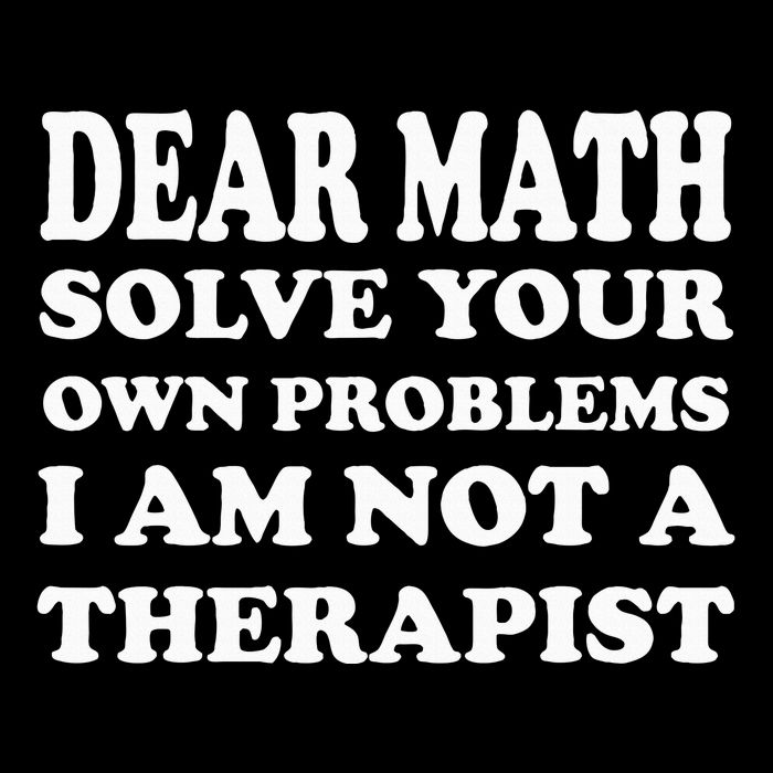 Dear Math Solve Your Own Problems Funny Saying Drawstring Bag