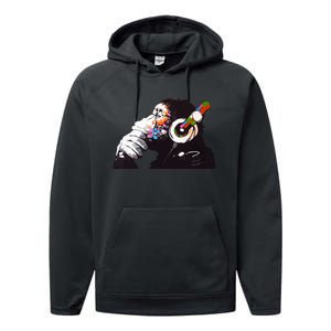 Dj Monkey Thinker Performance Fleece Hoodie