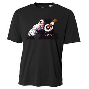 Dj Monkey Thinker Cooling Performance Crew T-Shirt