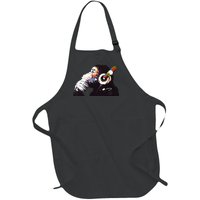 Dj Monkey Thinker Full-Length Apron With Pockets