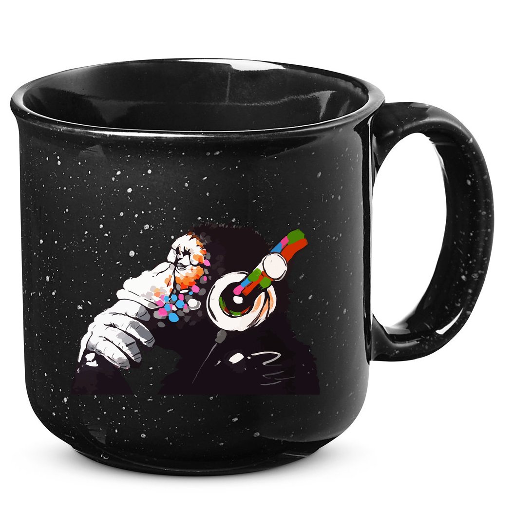 Dj Monkey Thinker 15oz Campfire Ceramic Mug