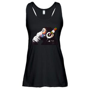 Dj Monkey Thinker Ladies Essential Flowy Tank