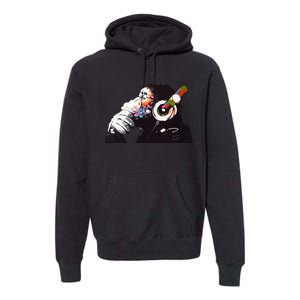 Dj Monkey Thinker Premium Hoodie