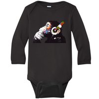 Dj Monkey Thinker Baby Long Sleeve Bodysuit