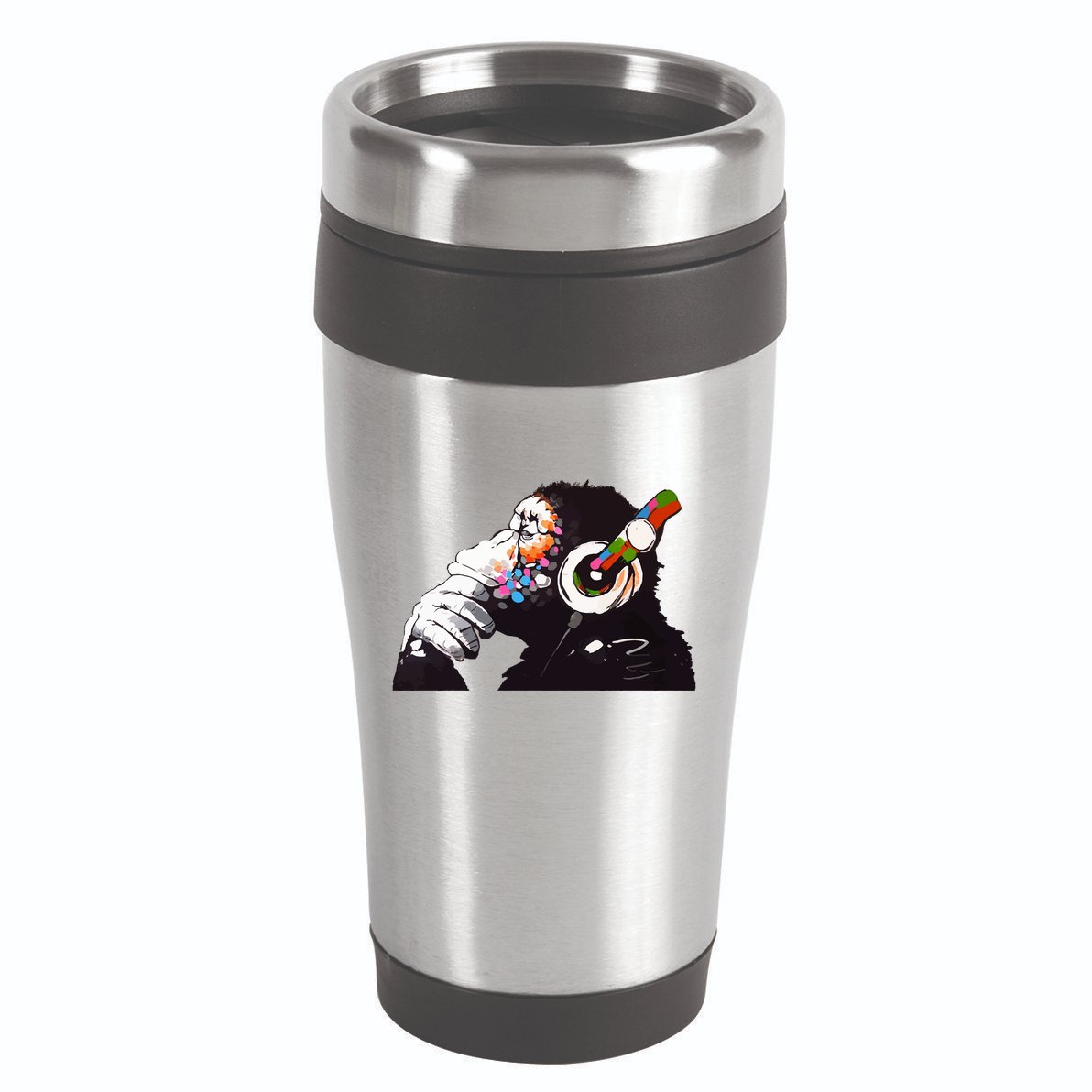 Dj Monkey Thinker 16oz Travel Tumbler