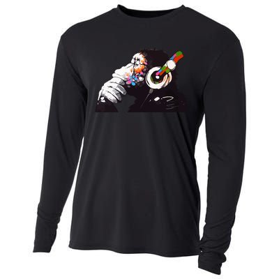 Dj Monkey Thinker Cooling Performance Long Sleeve Crew