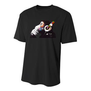 Dj Monkey Thinker Youth Performance Sprint T-Shirt