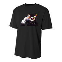 Dj Monkey Thinker Youth Performance Sprint T-Shirt