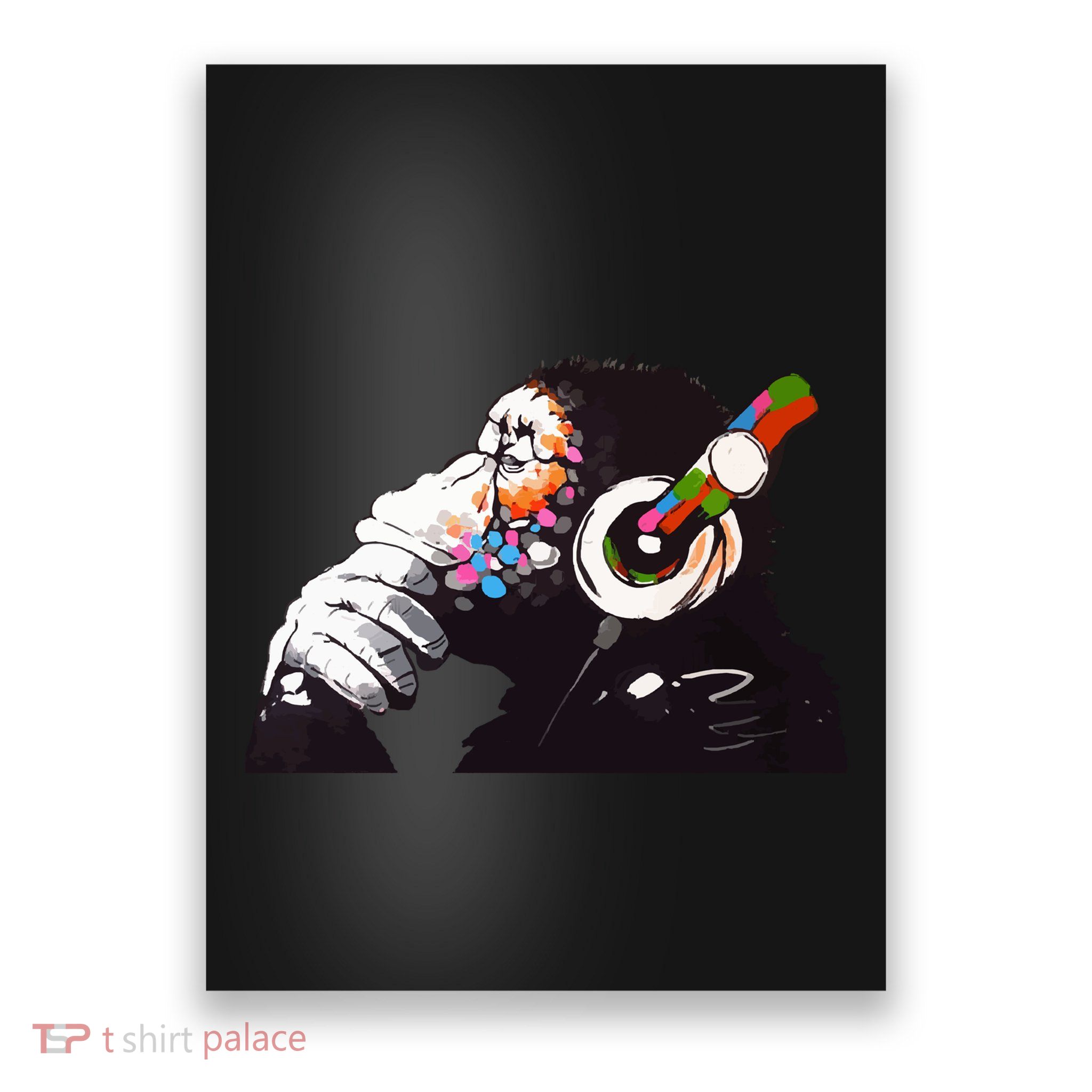 Dj Monkey Thinker Poster