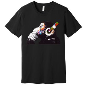 Dj Monkey Thinker Premium T-Shirt