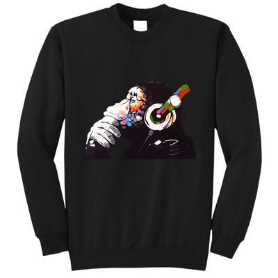Dj Monkey Thinker Tall Sweatshirt