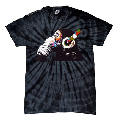 Dj Monkey Thinker Tie-Dye T-Shirt