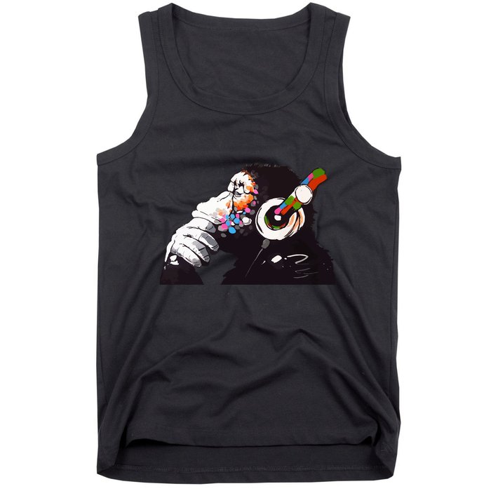 Dj Monkey Thinker Tank Top