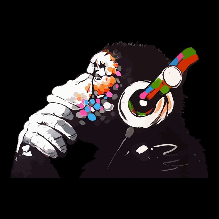 Dj Monkey Thinker Tank Top