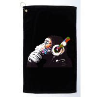 Dj Monkey Thinker Golf Towel