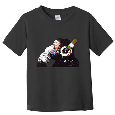 Dj Monkey Thinker Toddler T-Shirt