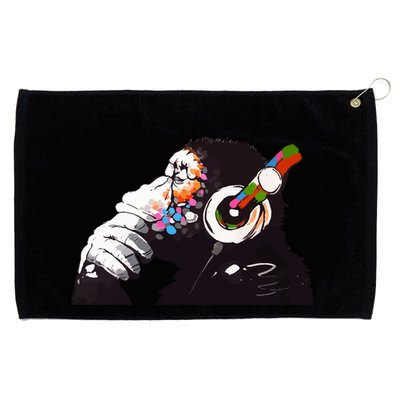 Dj Monkey Thinker Grommeted Golf Towel