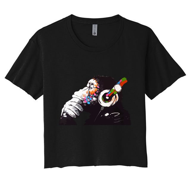 Dj Monkey Thinker Crop Top