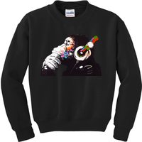 Dj Monkey Thinker Kids Sweatshirt