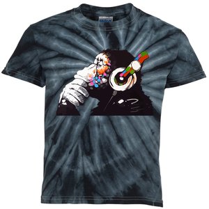 Dj Monkey Thinker Kids Tie-Dye T-Shirt