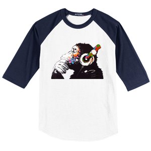 Dj Monkey Thinker Baseball Sleeve Shirt