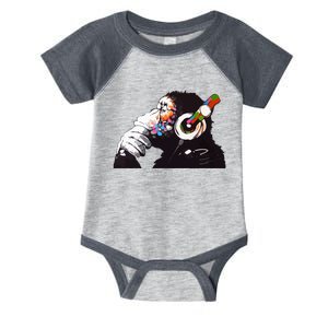 Dj Monkey Thinker Infant Baby Jersey Bodysuit