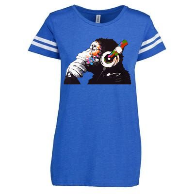 Dj Monkey Thinker Enza Ladies Jersey Football T-Shirt