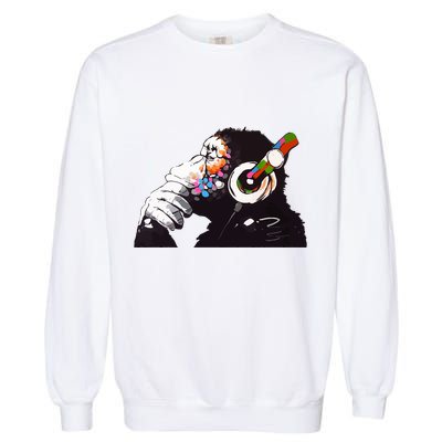 Dj Monkey Thinker Garment-Dyed Sweatshirt