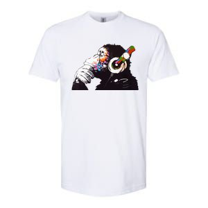 Dj Monkey Thinker Softstyle CVC T-Shirt