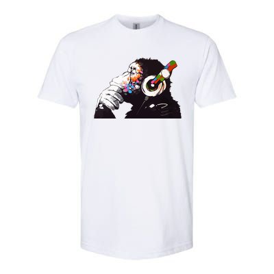 Dj Monkey Thinker Softstyle® CVC T-Shirt