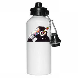 Dj Monkey Thinker Aluminum Water Bottle