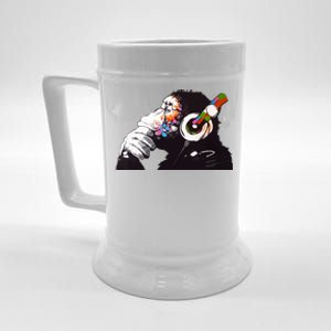 Dj Monkey Thinker Beer Stein