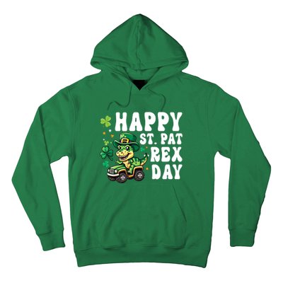 Dino Monster Truck Happy St Pat Rex Day St Patricks Day Cool Gift Hoodie