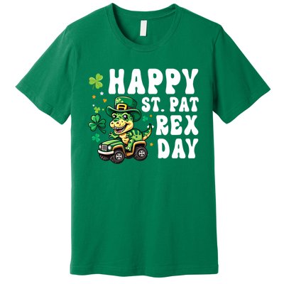 Dino Monster Truck Happy St Pat Rex Day St Patricks Day Cool Gift Premium T-Shirt