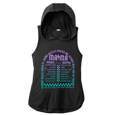 Das Mama T.O.U.R Ladies PosiCharge Tri-Blend Wicking Draft Hoodie Tank