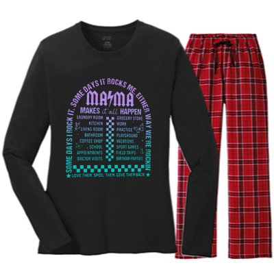 Das Mama T.O.U.R Women's Long Sleeve Flannel Pajama Set 