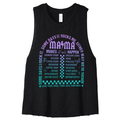 Das Mama T.O.U.R Women's Racerback Cropped Tank