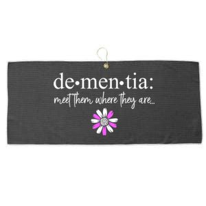 Dementia Meet Them Where They Are Alzheimers Disease Large Microfiber Waffle Golf Towel