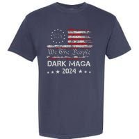 Dark Maga Trump 2024 Us Flag Vintage President Campaign Garment-Dyed Heavyweight T-Shirt